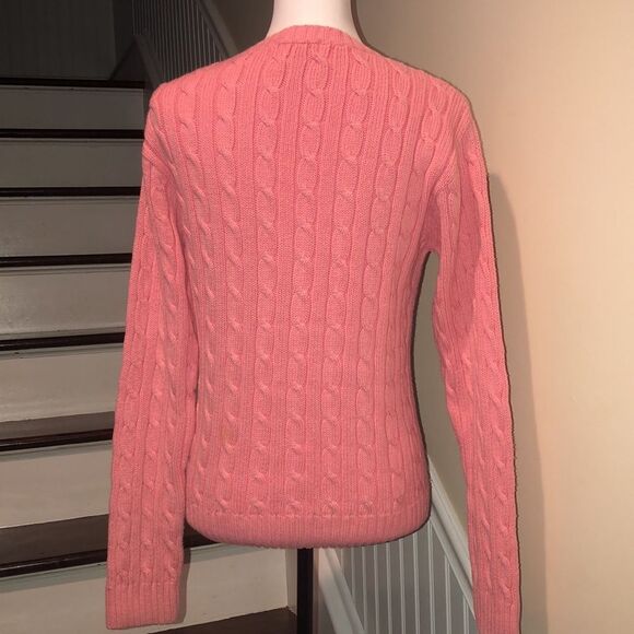 LILY PULITZER Women’s Pink Cable Knit Sweater Size S - Picture 2 of 9